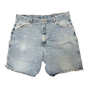 Vintage Wrangler’s Original Classic Blue Denim Jean Shorts Size 36 Worn In 90s